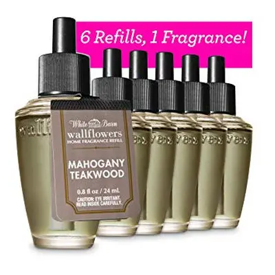 Bath & Body Works MAHOGANY TEAKWOOD 6-Pack Wallflowers Refill