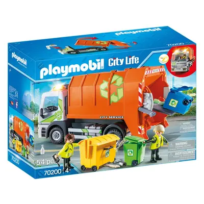 Playmobil City Life Recycling Truck 54PC Playset