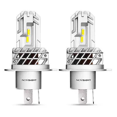 New NovSight N35 2PCS H4 12V 50W 10000LM 6000K LED Bulbs Motorcycle Lamp High Power Car Headligh