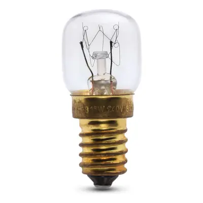 Philips 15W Incandescent Oven Bulb SES E14 Small Screw Cap 240v Clear Oven Rated Degree