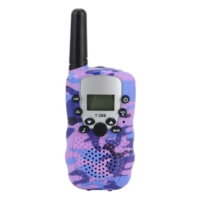 (Purple ) 2Pcs Children Walkie Talkies Kids Long Range Walky Talky Channel