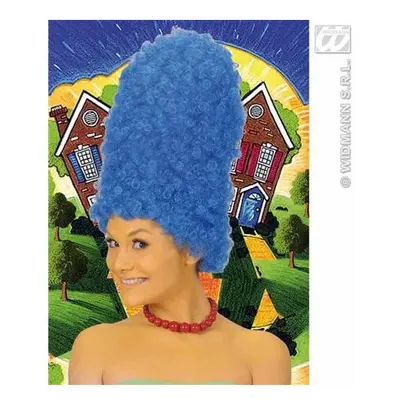 Blue Marge Simpson Style Cartoon Wig - Cartoon Marge Simpsons Blue Dame Fancy Dress Wig New