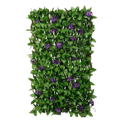 Artificial Natural-Looking Lilac Bloom Expandable Leaf Trellis x 60cm