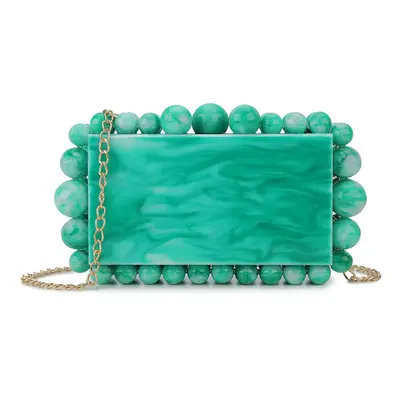 (Green 1) New Ladies Casual Chain Crossbody Bag Shoulder Bags for Party Women Clutch Bags Banque