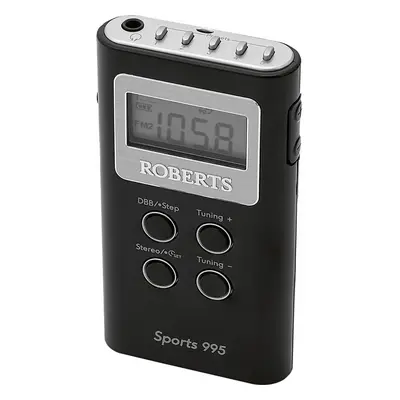 Roberts Radio SPORTS995BK Digital Radio with FM / AM Tuner - Black