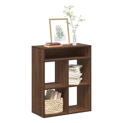 vidaXL Book Cabinet Brown Oak 66x31x80 cm Engineered Wood