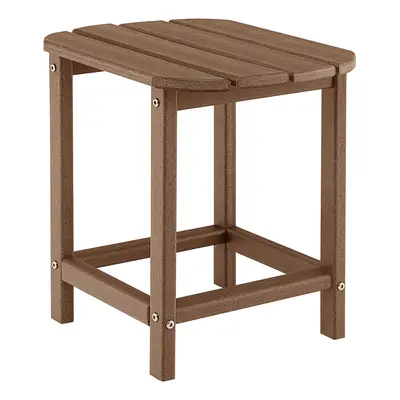 Side Table Indoor Outdoor Garden Patio HDPE Adirondack Rectangular End Table