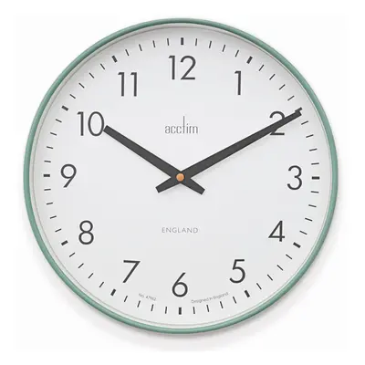 Acctim Riley Retro Wall Clock Sage Green 30cm