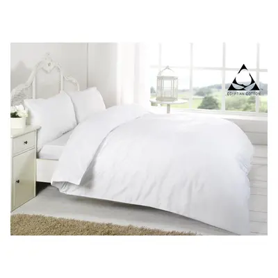 (White, Super King ) Egyptian Cotton Duvet Cover Set Thread