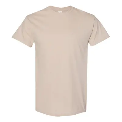 (3XL, Sand) Gildan Mens Heavy Cotton Short Sleeve T-Shirt (Pack Of 5)