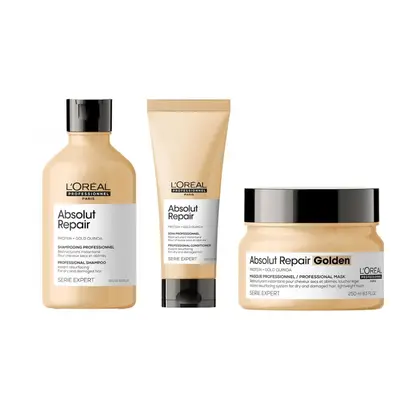 L'Oreal Serie Expert Absolut Repair - Shampoo 300ml - Conditioner 200ml - Golden Mask 250ml