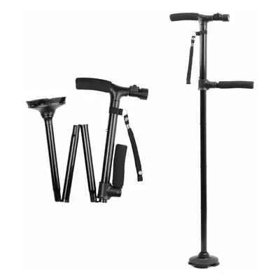 SueH Design Folding Walking Cane with LED Light, Collapsible Portable Adjustable Walking Stick, 