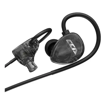 (Black, Without Mic) Wired Headphones Stereo Noise Reduction 10mm Dynamic Driver HD Earphone 3.5