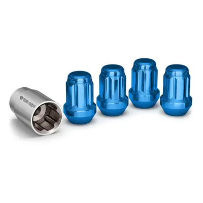 White Knight 40700SBLT Blue Wheel Lock Pack 12mm x Thread