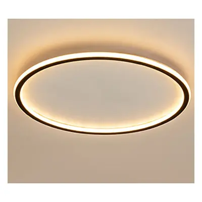 Led Ceiling Light Black, ?30CM Round Ceiling Lamp Modern Minimalist Ceiling Light for Kitchen, H