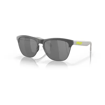 (Black Lenses, Matte Dark Grey Frame) Oakley Frogskins Lite Sports Sunglasses Square Stylish Dri