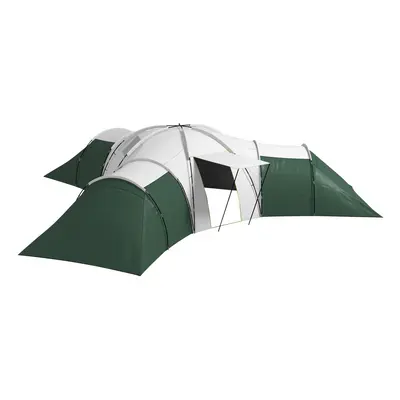 Outsunny Large Camping Tent with Bedroom, Living Area and Porch for Man