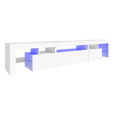 (white, x 36.5 x cm) vidaXL TV Cabinet with LED Lights Media Unit TV Stand TV Unit Hifi Cabinet