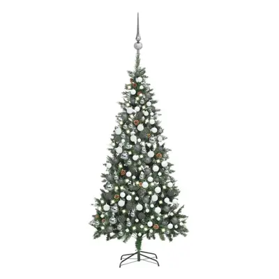 vidaXL Artificial Pre-lit Christmas Tree with Ball Set Xmas Tree Pine Cones