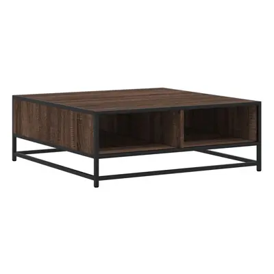 (brown oak, x x cm) vidaXL Coffee Table Hallway Tea End Table Side Table Engineered Wood and Met