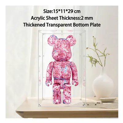 (A) Building Blocks Bearbrick Acrylic Display Box Suitable For Doll Transparent Dustproof Box Ha