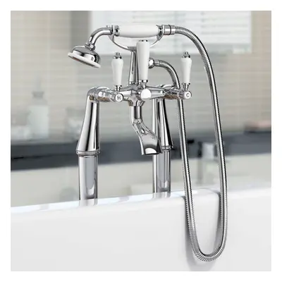 Imperior Traditional Freestanding Bath Shower Mixer Tap With Handheld Kit