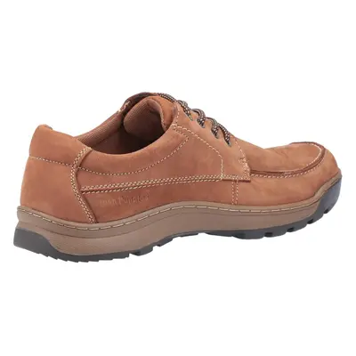 (Brown, (Adults')) Hush Puppies Tucker Leather Men's Tan Nubuck Lace-Up Shoes