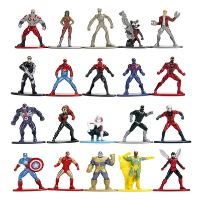 Marvel 1.65"" Die-cast Metal Collectible Figures 20-Pack Wave Toys