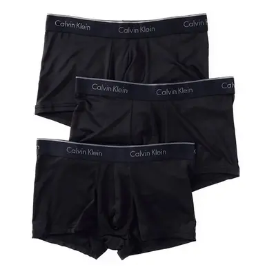 Calvin Klein Men's Stretch Microfiber Multipack Low Rise Trunks Black