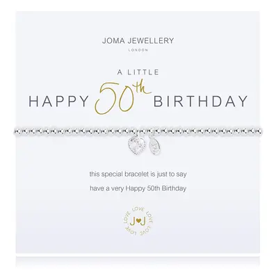 Joma Jewellery a Little 50TH Birthday Bracelet