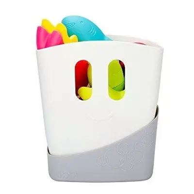 Ubbi Freestanding Bath Toy Organizer Bath Caddy with Removable Drying Rack Bin and Scoop for Bat