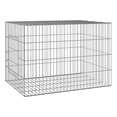 (78 x x cm) vidaXL Rabbit Cage Galvanised Iron Rabbit Enclosure Animal Cage Multi Sizes