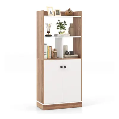 Bookcase 3-Tier Tall Bookshelf Modern Display Cabinet with Open Cubes