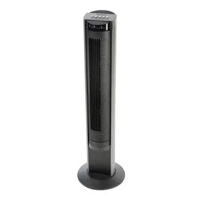 Honeywell HO-5500RE Oscillating Tower Fan with Remote Control and Gliding Grill Function - Black