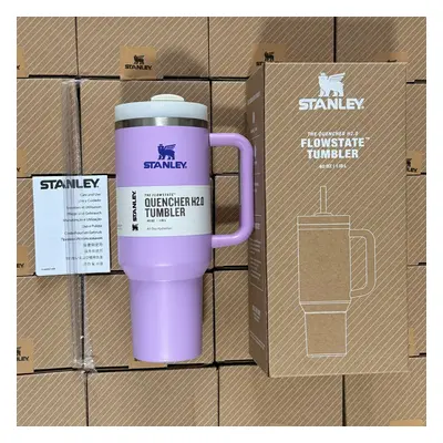 (purple) Stanley Quencher H2.0 FlowState Tumbler 40oz Cup 1.2L