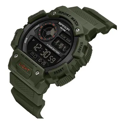 (Green Watch) SANDA Brand G Style Men Digital Watch Shock Military Sports Watches Fashion