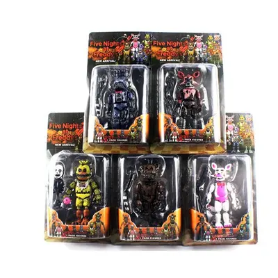 (All ) FNAF Five Nights At Freddys Action Figures Withered Boxed Gifts Chica Bonnie