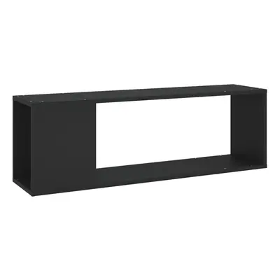 vidaXL TV Cabinet Black Engineered Wood Indoor Book Plasma Stereo Hifi Cabinet