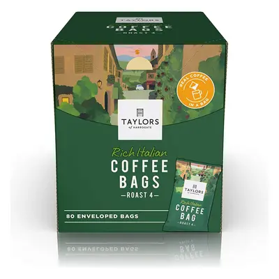 Taylors of Harrogate Rich Italian Ground Coffee Bags, Enveloped Bags