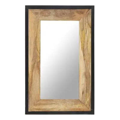 (80 x cm) vidaXL Mirror Home Wall-Mounted Mirror Makeup Vanity Mirror Solid Mango Wood