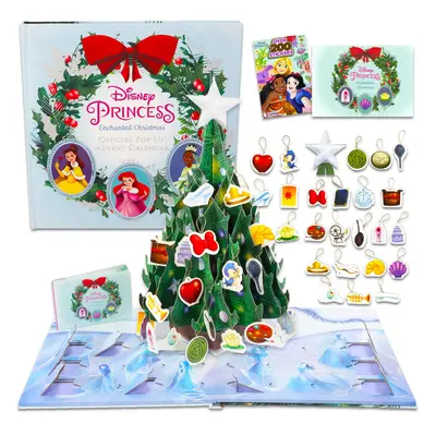 Disney Princess Advent Calendar Countdown to Christmas - Day Pop-Up Calendar with Ornaments Stic