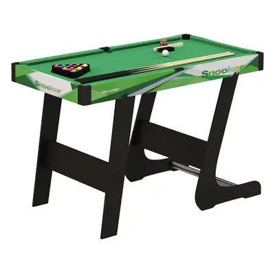 SPORTNOW 104cm Folding Pool Table with Cues, Balls, Chalk, Triangle, Brush