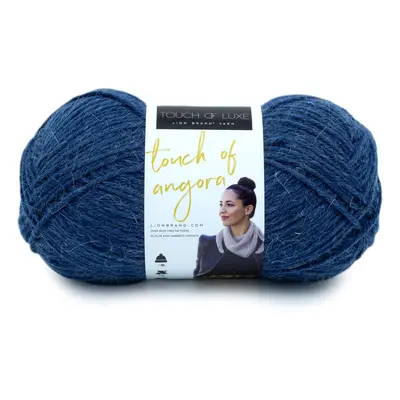 Lion Brand Yarn Touch of Angora Yarn Navy