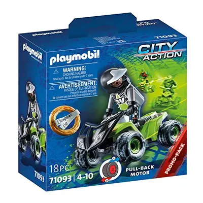 City Action Racing Quad with Pullback Motor, Toy for Children Ages 4+