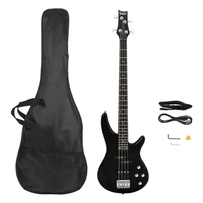 Electric GIB Bass Guitar Strings Dual Pickup with Bag Strap Cord Kit