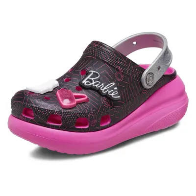 Crocs Unisex Barbie Classic Crush Clogs | Platform Shoes Black Numer