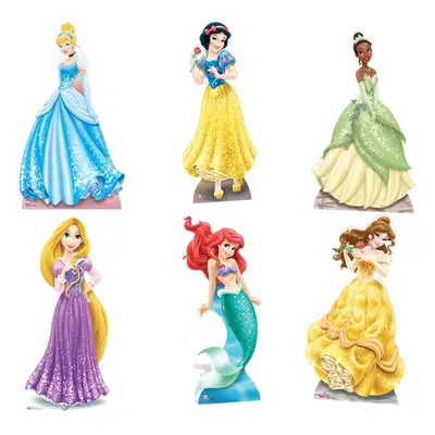 Disney Princess Official Lifesize Cardboard Cutouts - Set of