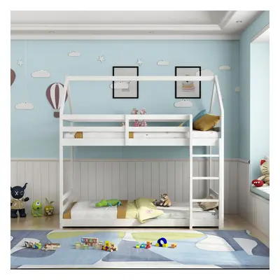 Kids Bunkbed, White House Bunkbed Children Bedroom Furniture