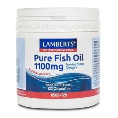 Lamberts-Pure Fish Oil 1100mg Lamberts, 120cpsulas