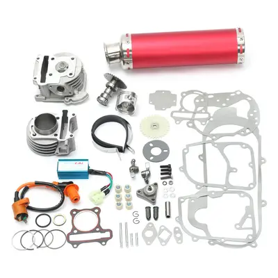 50mm Chinese Scooter Big Bore Exhaust Performance Kit Power Pack GY6 50cc